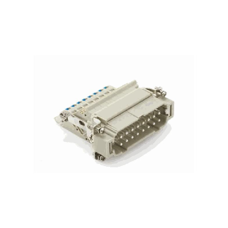 Insert HE, Quick Connection à ressort, mâle, 16 pin, 16A, Polycarbonate, 16B|32B 